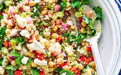 Kichererbsensalat mit Paprika & Bulgur